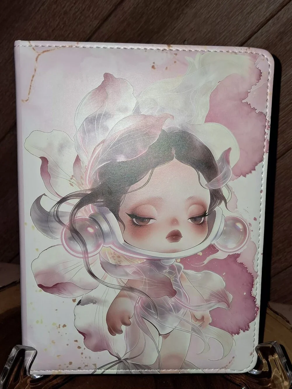 New! SKULLPANDAPU Leather Soft Cover Notebook. Colorful Pages Inside.